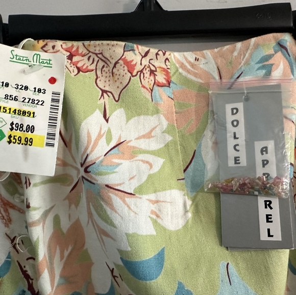 Spring Flower Print and Beaded Skirt Dolce Apparel - Picture 8 of 8